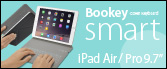 iPad Air/Air2/Pro 9.7�C���` �p �J�o�[���L�[�{�[�h Bookey smart