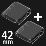 Apple Watch 42mm 用 全面クリアカバー CubCell