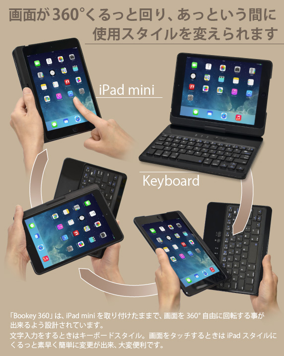 iPad mini/mini Retina p CXL[{[h Bookey 360