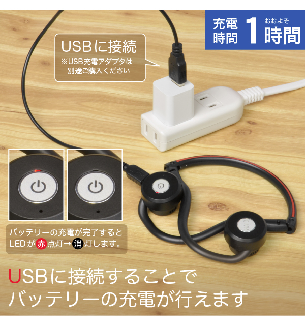 USB充電式 骨伝導集音器 福耳骨伝 響 - ひびき -