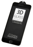 iPhone6 Plus 用 ブルーライトカット 全面フルカバー 液晶保護ガラス プロテクター ブラック