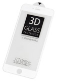 iPhone6 Plus 用 ブルーライトカット 全面フルカバー 液晶保護ガラス プロテクター ホワイト