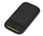 iPhone 12 mini 用 JustFit. スリーブケース(ブラック&グリーン)
