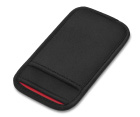 iPhone 12 mini 用 JustFit. スリーブケース(ブラック&レッド)