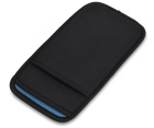 iPhone XR 用 JustFit. スリーブケース(ブラック&ブルー)