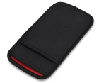 iPhone XR 用 JustFit. スリーブケース(ブラック&レッド)