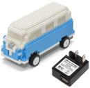 つくラジ!ブロック USB 赤外線 RCカー バン ブルー for iPad/iPhone 車ラジコン USB ACアダプター ブラックセット