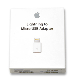 ŋ[d 4}` USBP[u with Lightning  to Micro USB Adapter Apple