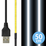 LED { ɍ׃e[vCg 3mm \ USB 50cm F