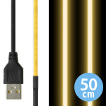 LED { ɍ׃e[vCg 3mm \ USB 50cm dF