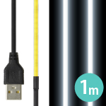 LED { ɍ׃e[vCg 3mm \ USB 1m F