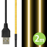 LED { ɍ׃e[vCg 3mm \ USB 2m dF