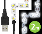 LEDテープライト 貼レルヤ USB(昼光色)2m