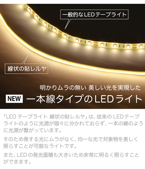LEDテープライト 線状の貼レルヤ USB