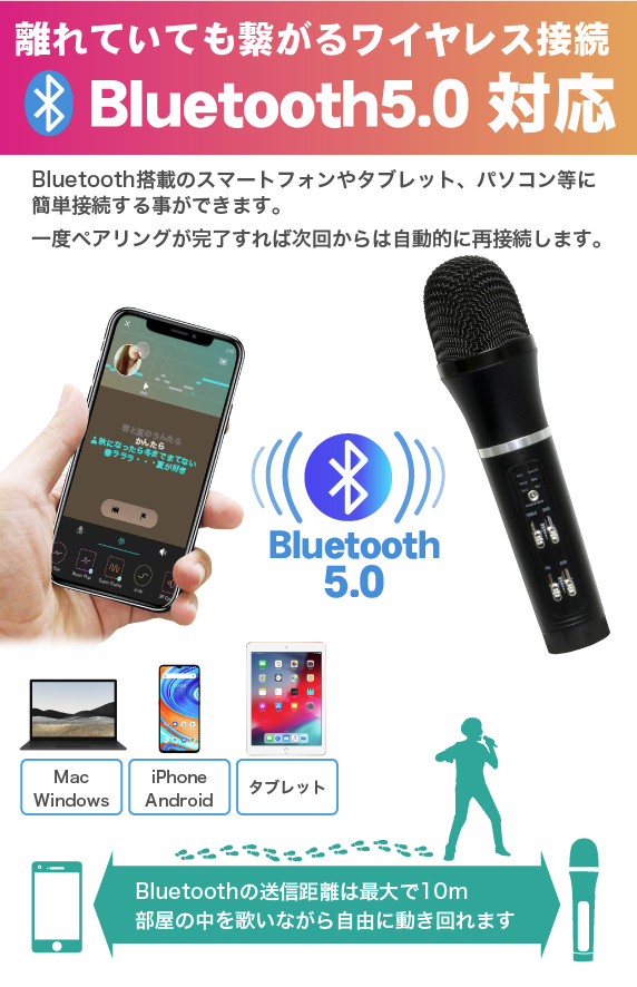 うるさくないカラOK! 一人パーティーマイク