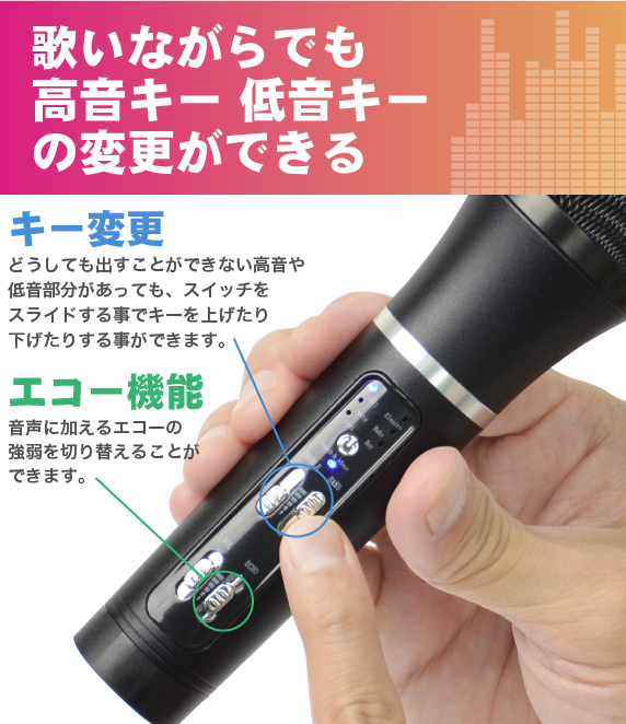 うるさくないカラOK! 一人パーティーマイク