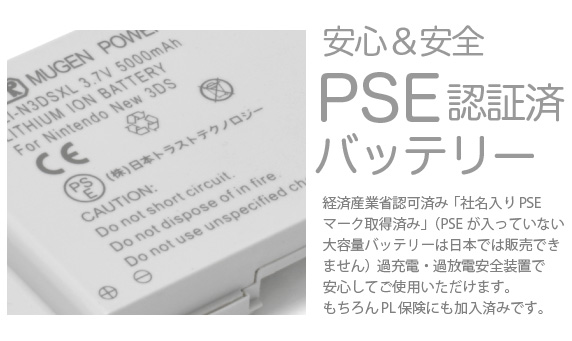 SS PSEF؍σobe[@oώYƏȔFς݁uЖPSE}[N擾ς݁viPSEĂȂeʃobe[͓{ł͔̔ł܂jߏ[dEߕdSuňSĂgp܂BPLیɂς݂łBuNew Nintendo 3DS p eʓobe[Prov