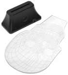 トリック 3Dワイヤーフレーム LEDライト USB(スカル)