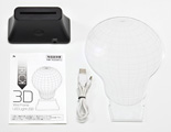 トリック 3Dワイヤーフレーム LEDライト USB 付属品