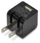 USB充電器 cube AC mini 1A ブラック