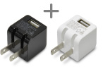 USB AC セット ブラック or ホワイト