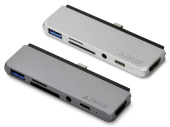 ZNAGO i 一体型 USB Type-C マルチ アダプタ(ダークシルバー)