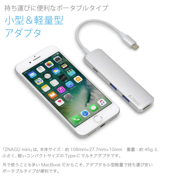 ZNAGO mini USB Type-C }`A_v^